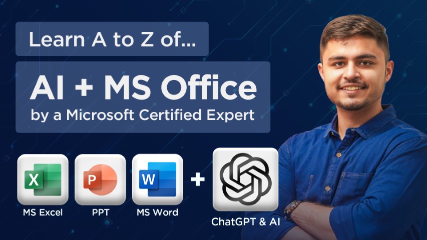 MS Office with AI Workshop banner